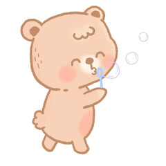 cute cartoon bear illustration