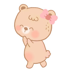 cute cartoon bear illustration