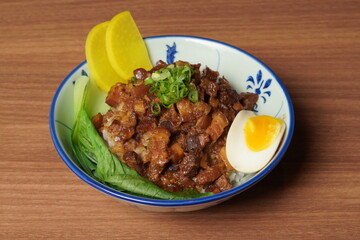 Taiwanese braised pork rice 