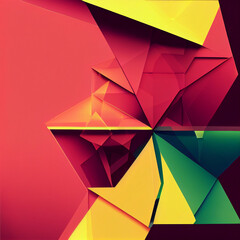 Colorful minimal geometric paper   abstract background