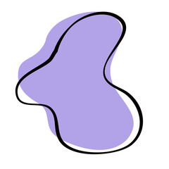 modern irrengular blob shape