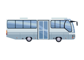 Obraz na płótnie Canvas white bus vehicle mockup