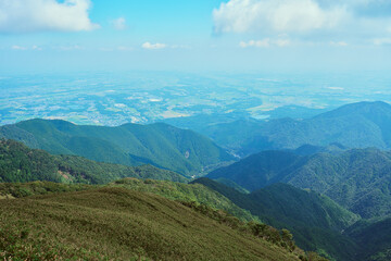 三重県　竜ヶ岳から見える山並み