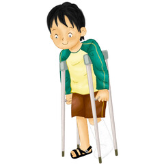  man wearing cast
