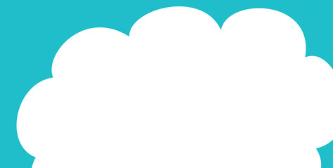 background green colour with white cloud 