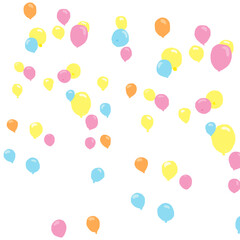  colorful balloons background