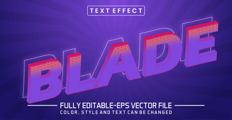 Blade text editable style effect