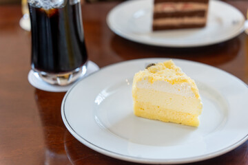 食後のケーキセット