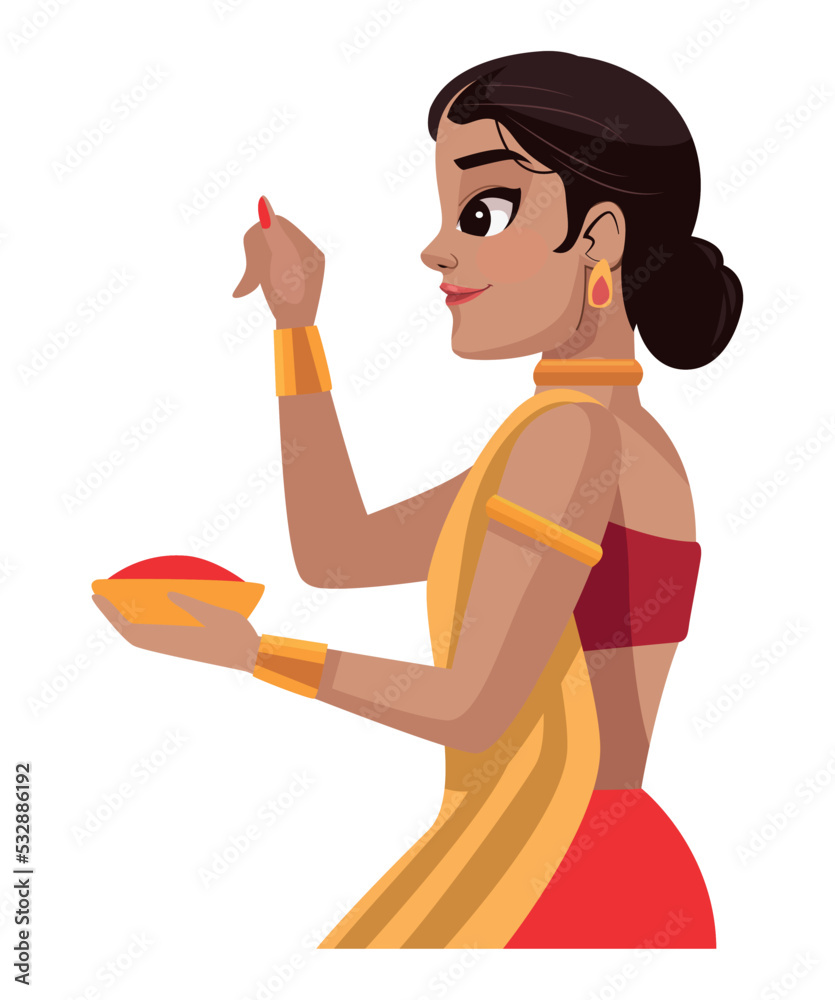 Canvas Prints hindu culture woman