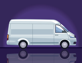 white van vehicle mockup