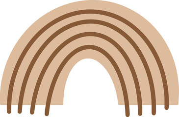 Modern abstract shapes rainbow Background