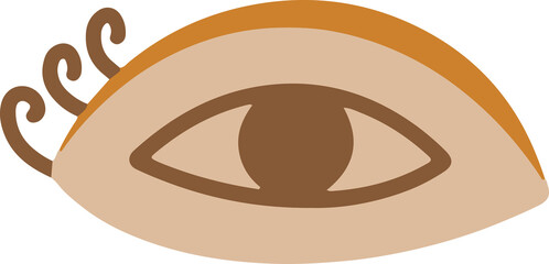 Modern abstract shapes eyes Background