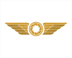 Wings with camera lens inside