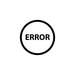 error icon vector design templates