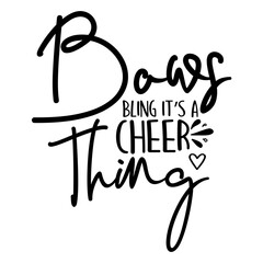 Bows Bling Its a Cheer Thing