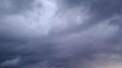 massive grey and blue overcast clouds backdrop for weather forecast - abstract 3D rendering
