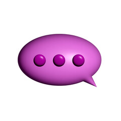 3D Comment Icon
