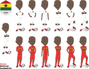 Ghana Football Team Kit, Home kit and Away Kit