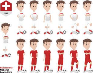 Switzerland Football Team Kit, Home kit and Away Kit