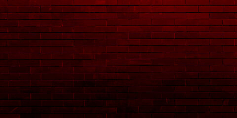 Fototapeta na wymiar Background of red brick wall pattern texture. Black shadow red bricks wall background, vector illustrator