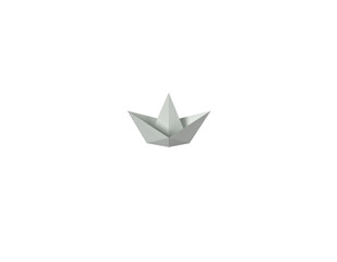 White paper boat transparent PNG
