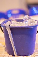bucket of ice