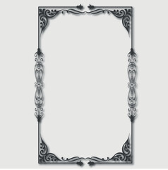 Frame, in the style of an ornament, Vector illustration eps 10, Art.
