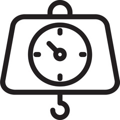 Digital Scale Vector Icon