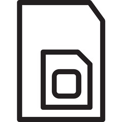 Sim Vector Icon