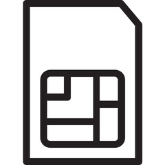 Sim Vector Icon