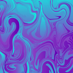 Fluid abstract flow colorful waves background. Ink splash. Vector illustration.