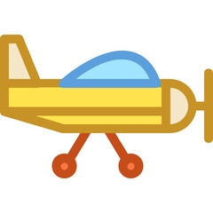 Training Jet Vector Icon