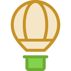 Hot Air Balloon Vector Icon