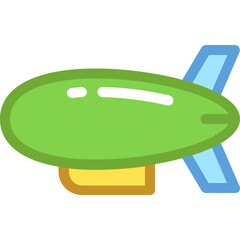Zeppelin Vector Icon © creativestall