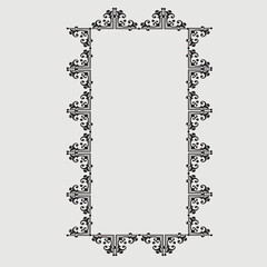 Frame, in the style of an ornament, Vector illustration eps 10, Art.