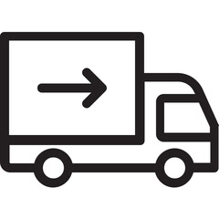 Delivery Van Vector Icon