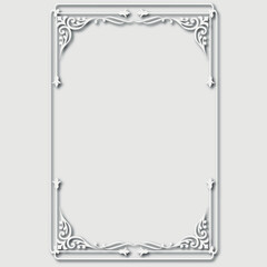 Frame, in the style of an ornament, Vector illustration eps 10, Art.