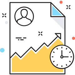  Performance Report Vector Icon 