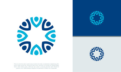 Human Resources Consulting Company, Global Community Logo. Social Networking logo designs.