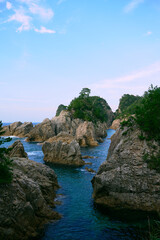 鳥取県　浦富海岸の小鴨ヶ磯