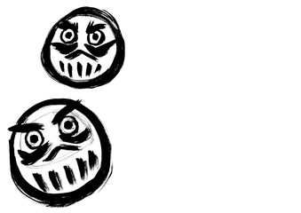 Illustration of Daruma doll