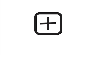 Plus icon design.