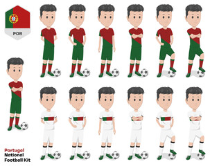 Portugal Football Team Kit, Home kit and Away Kit