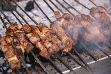 Liver kebab, one of Adana's special tastes.  street flavors.