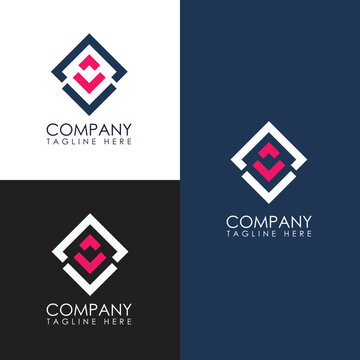 Abstract Logo Design,l Lettet Logo With Box Shape,arrow Logo Design