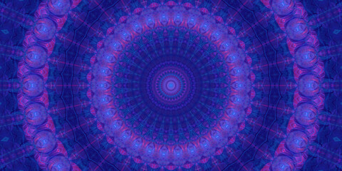Digitaler Fractal Mandala Hintergrund Design für Druck und Layout