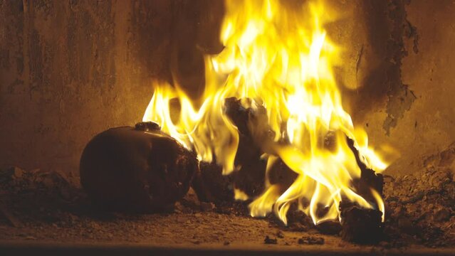 plastic doll on fire. fire victims
