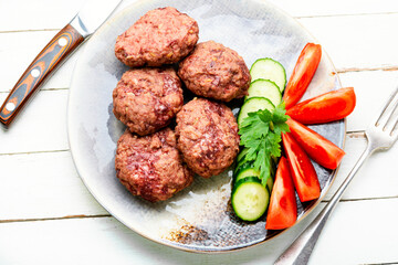 Steam beef meatballs