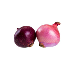red onion isolated on white