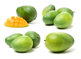 mangos on a white background 